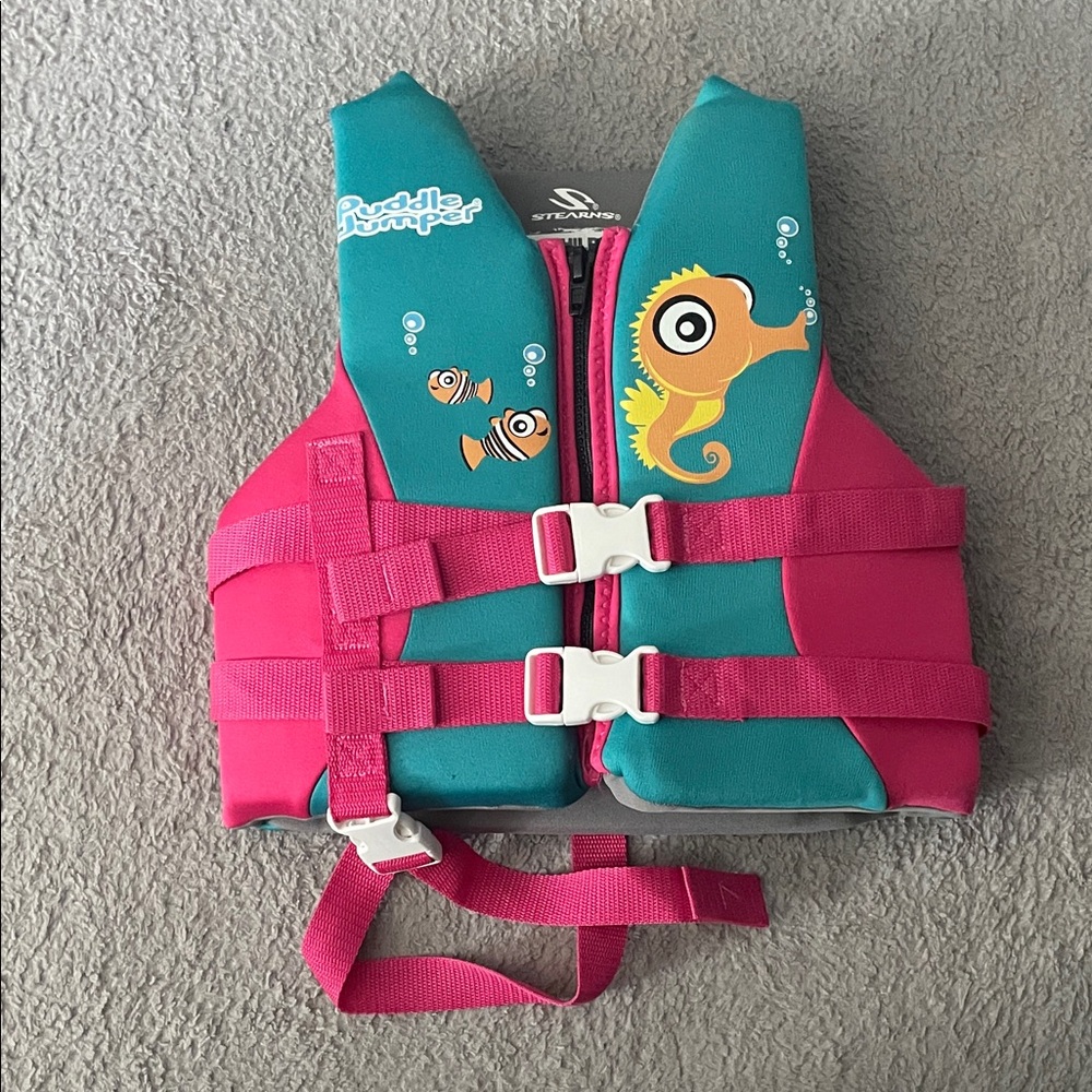 Stearns Puddle Jumpers Kids Life Jacket with Seahorse Design